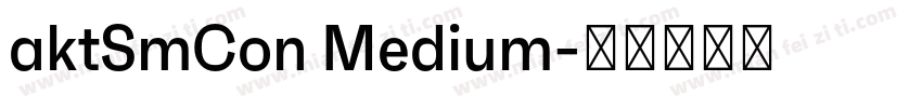 aktSmCon Medium字体转换